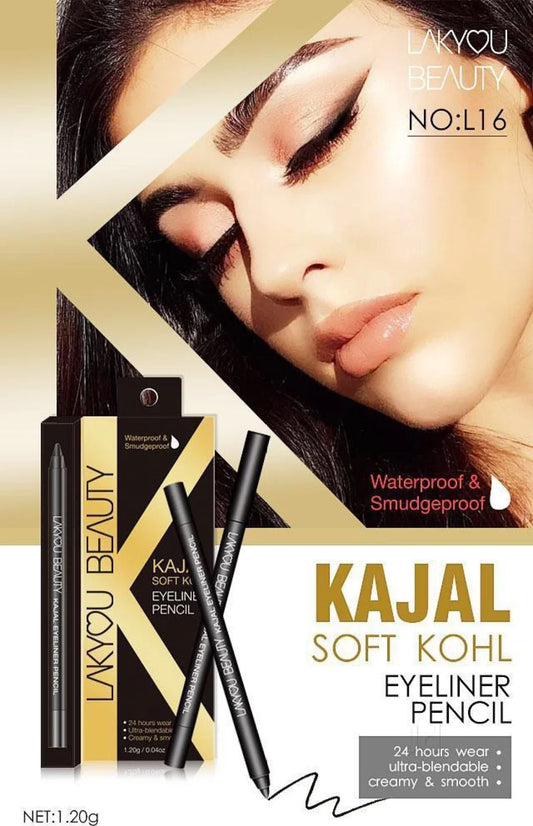 Lakyou Beauty Kajal Eyeliner Pencil - 1.2g